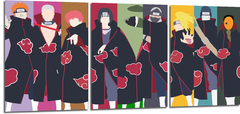 Cuadro Akatsuki Personajes Minimalista Naruto
