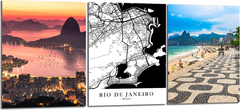 Cuadro Rio de Janeiro Trama Ciudad y Fotos