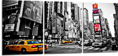 Cuadro New York Times Square Taxi Amarillo
