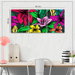 Cuadro Botanica Flores Colores - comprar online