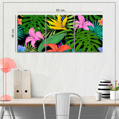 Cuadro Botanica Hojas Colores - comprar online