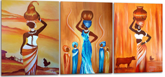 Cuadro Africanas Efecto Pintura