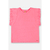 BLUSA MANGA CURTA EM MEIA MALHA PINK FLUOR UP BABY