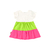 VESTIDO MANGA CURTA EM MEIA MALHA NEON BEE LOOP - comprar online