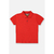 CAMISA POLO MANGA CURTA EM SUEDINE VERMELHO ALERT UP BABY