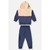 CONJUNTO JAQUETA E CALCA EM MOLETOM AZUL ESCURO KEY UP BABY - loja online