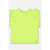 BLUSA MANGA CURTA EM MEIA MALHA AMARELO FLUOR UP BABY