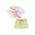 CONJUNTO DE BLUSA BOXY OVER MC E SHORT VERDE KUKIÊ - Olile Baby - Moda Infantil 