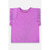 BLUSA MANGA CURTA EM MEIA MALHA ROXO ORQUIDEA UP BABY