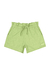 SHORT EM MOLETOM SEM FELPA VERDE CLARO FLUOR QUIMBY