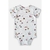 BODY MANGA CURTA EM SUEDINE FLORAL UP BABY - comprar online