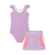 MAIO E SAIA EM MALHA COM PROTECAO UV 50+ BORBOLETA LILAS KUKIÊ - Olile Baby - Moda Infantil 