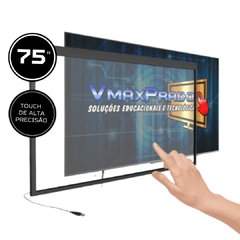 MOLDURA TOUCH SCREEN 75" COM ACRÍLICO CRISTAL INFRAVERMELHO VMAXPRADO