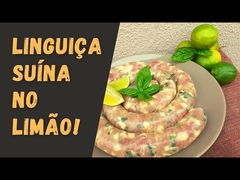 LINGUIÇA DE LOMBO SUINO COM LIMÃO BARRETO