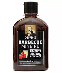 MOLHO BARBECUE MINEIRO PIMENTA BIQUINHO & CACHAÇA - 240ml - comprar online