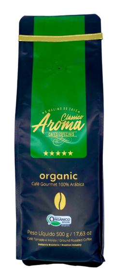 CAFÉ CLÁSSICO AROMA GOURMET ORGANIC MOÍDO 500g