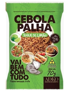 CEBOLA PALHA TOQUE DE LIMÃO 70 G