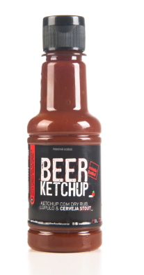 MOLHO BEER LAB BEER KETCHUP COM DRY RUB,LUPULO E CERVEJA STOUT 200ml