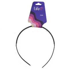 TIARA LIFE B PONTILHADA PRETA FINA - comprar online