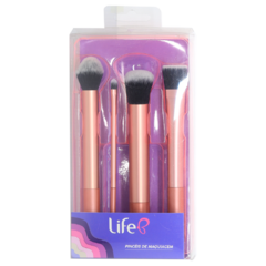 KIT DE PINCEIS PARA MAQUIAGEM LIFE B FACE C/4 - comprar online