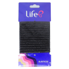 ELÁSTICO LIFE B SEM METAL PRETO 5 MM C/14 - comprar online