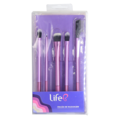 KIT DE PINCEIS PARA MAQUIAGEM LIFE B OLHOS C/5 - comprar online