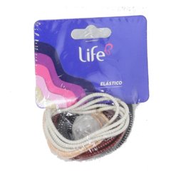 ELÁSTICO LIFE B SEM METAL FASHION COLORIDO 0,25 CM C/24 - comprar online