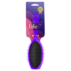 ESCOVA DE CABELO ALMOFADADA OVAL LIFE B - Life B