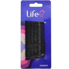 GRAMPO LIFE B PEQUENO PRETO 4.5 CM C/50 - comprar online