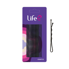 GRAMPO LIFE B PEQUENO PRETO 4.5 CM C/50