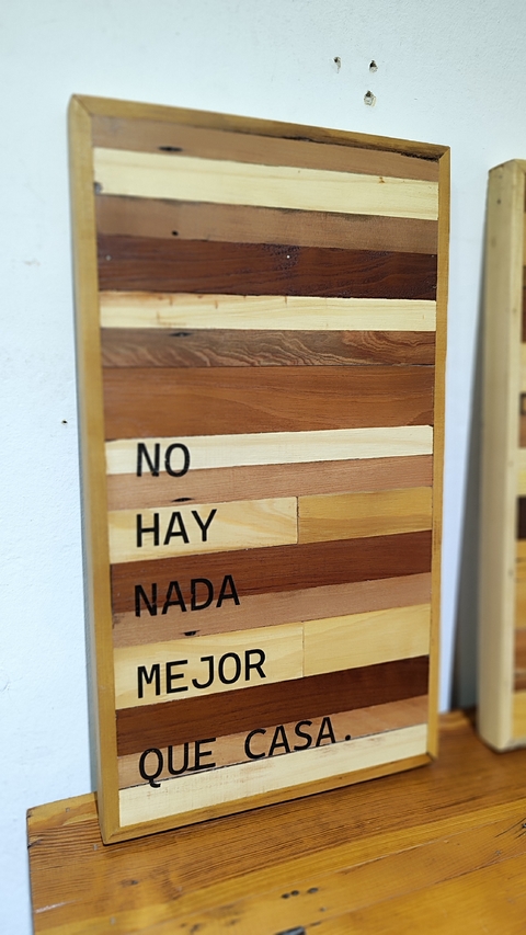 Cuadro maderitas NO HAY NADA...