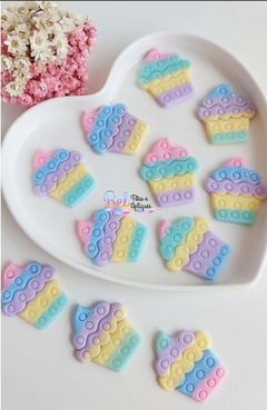 Biscuit cupcake pop it candy Collor 4cm