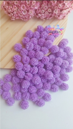 POMPOM DE MALHA 1,5CM PACOTE COM 15 UND - loja online