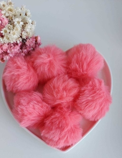 Pompom 5cm cor salmão