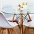 Mesa Eames com Tampo de Vidro 100cm - comprar online