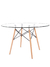 Mesa Eames com Tampo de Vidro 100cm na internet