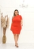 Vestido Malha Ribana Moda Plus Size - BYMF