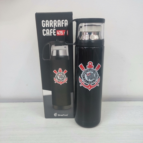 Garrafa Térmica Café Corinthians 475ml - 1 Unidade - AkiAZ