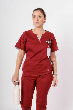 Ambo AMBER bordo combinado - comprar online