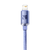 A01202 - Cable USB-A a Lightning Crystal 2mts 2.4A (Purple) - BASEUS - comprar online