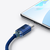 A01206 - Cable USB-A a USB-C Crystal 1.2mt 100w (Blue) - BASEUS en internet