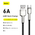 A01252 - Cable USB-A a USB-C 66w 1mt (Silver) - BASEUS