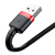 Imagen de A00472 - Cable cafule USB-A a Lightning 3mts 2A (Black/Red) - BASEUS