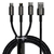 A01087 - Cable 3 en 1 USB-A 1.5mts (Black) - BASEUS