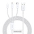 A01085 - Cable 3 en 1 USB-A 1.5mt (White) - BASEUS