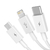 A01085 - Cable 3 en 1 USB-A 1.5mt (White) - BASEUS - comprar online