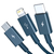 A01086 - Cable 3 en 1 USB-A 1.5mt (Blue) - BASEUS - comprar online