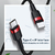 A00752 - Cable USB-C a Lightning 18w PD 1mt (Black-Red) - BASEUS