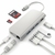 A01319 - Hub adaptador USB-C a HDMI 4K USB 3.0 Red SD (Silver) - SATECHI - comprar online