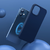 A00814 - Funda silicona MagSafe p/iPhone 12 Mini (Blue) + vidrio - BASEUS